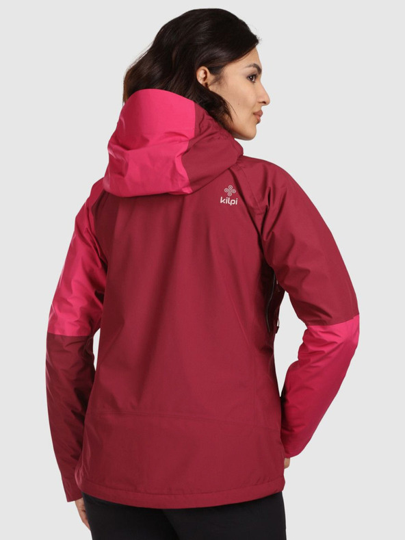 Kilpi Dámská hardshellová nepromokavá bunda Kilpi MAMBA-W Tmavě červená