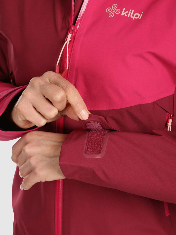 Kilpi Dámská hardshellová nepromokavá bunda Kilpi MAMBA-W Tmavě červená