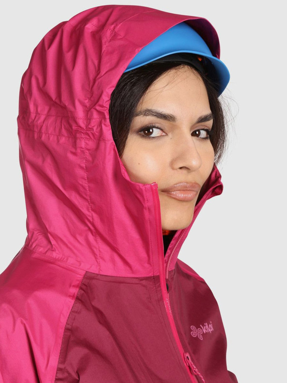 Kilpi Dámská hardshellová outdoorová bunda Kilpi HURRICANE-W Tmavě červená