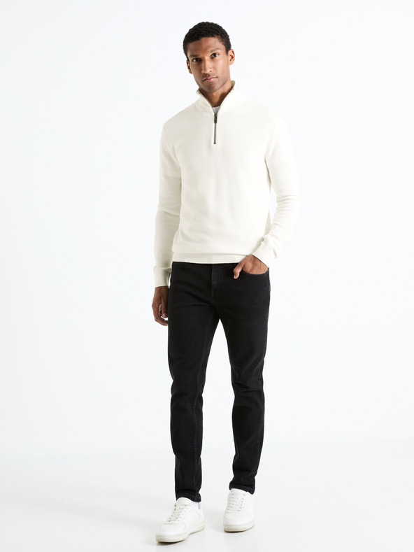 Celio Černé pánské slim fit džíny Celio C25 Fofine
