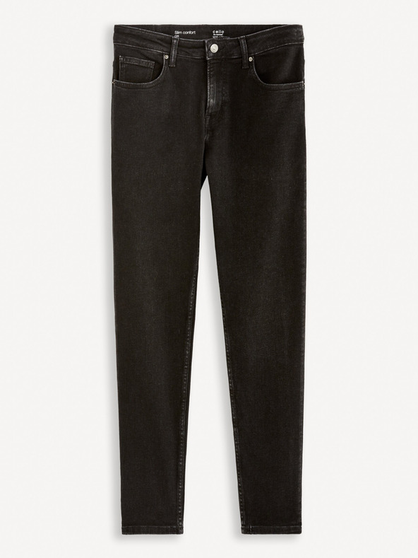 Celio Černé pánské slim fit džíny Celio C25 Fofine