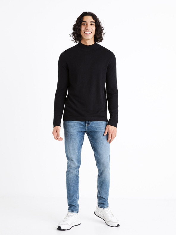 Celio Modré pánské slim fit džíny Celio Dofine