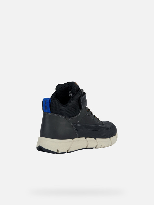 Geox Černá chlapecká kotníková obuv Geox Flexyper