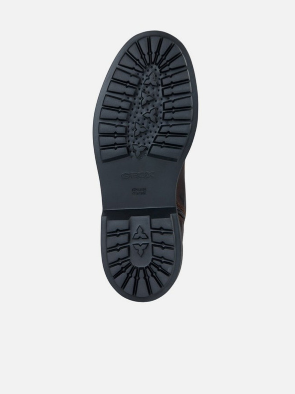 Geox Hnědá pánská kotníková obuv Geox Faloria b abx