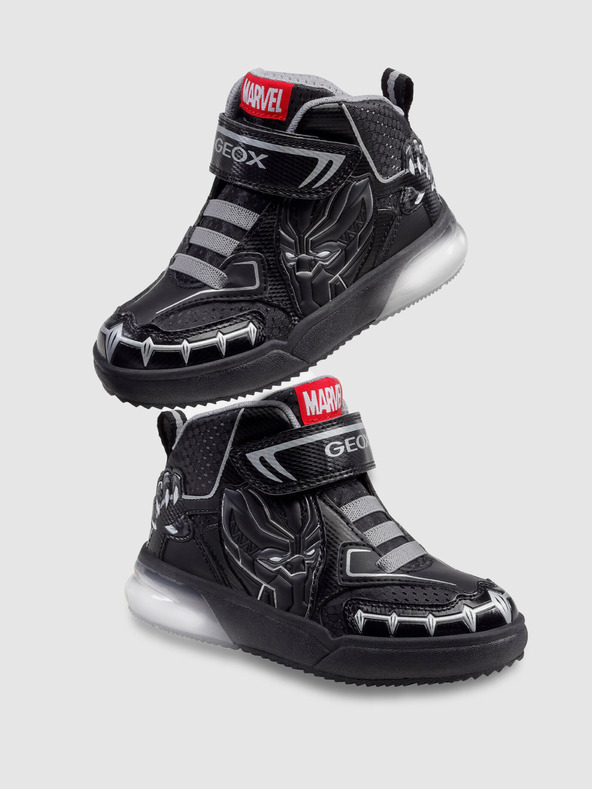Geox Černé chlapecké tenisky Geox Grayjay