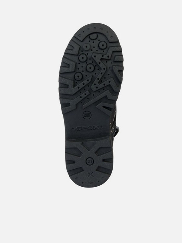 Geox Černá dívčí kotníková obuv Geox Casey