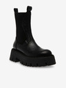 Steve Madden Černé dámské kožené kotníkové boty Steve Madden Obtain