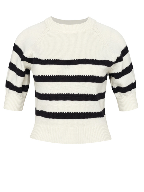 Orsay Krémový dámský svetr s krátkým rukávem ORSAY