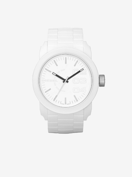 Diesel Bílé unisex hodinky Diesel Double Down