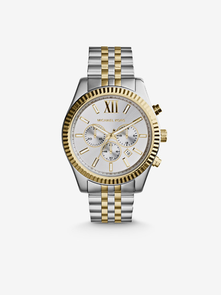 Michael Kors Stříbrno zlaté unisex hodinky Michael Kors Lexington