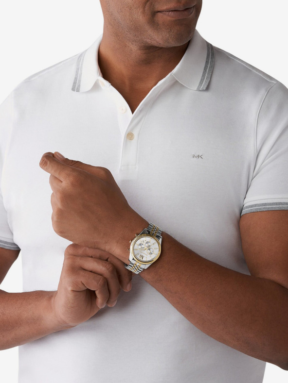 Michael Kors Stříbrno zlaté unisex hodinky Michael Kors Lexington