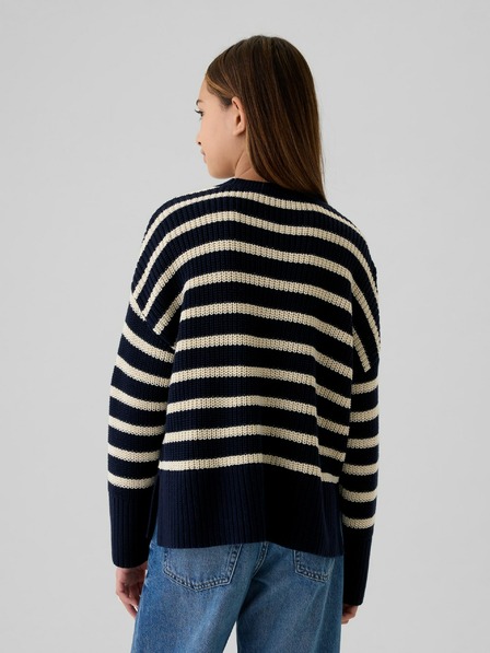 GAP Dětský oversize pruhovaný svetr