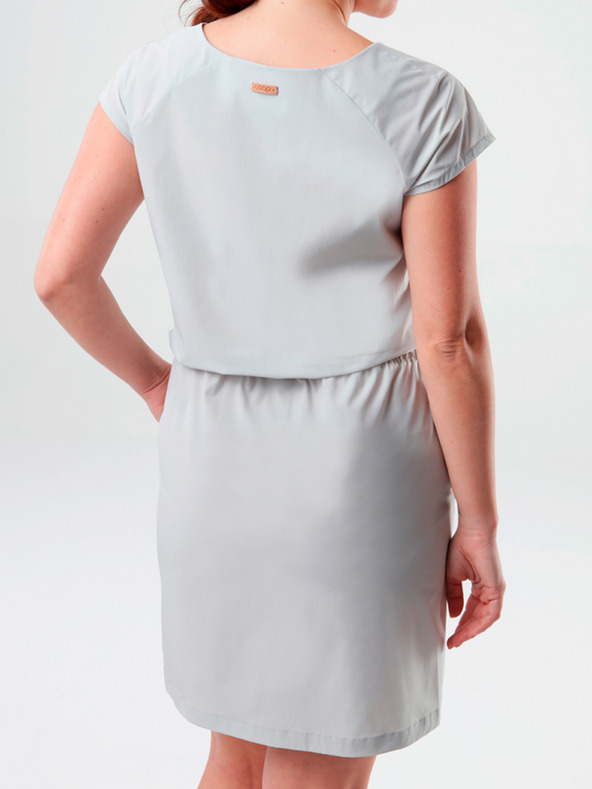 Loap Světle šedé šaty s kapsami LOAP