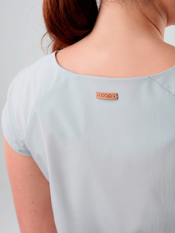 Loap Světle šedé šaty s kapsami LOAP