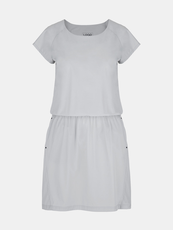 Loap Světle šedé šaty s kapsami LOAP