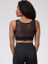 Nebbia Černý dámský sportovní cropped top Nebbia
