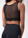 Nebbia Černý dámský sportovní cropped top Nebbia