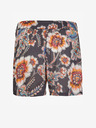 O'Neill Oranžovo-šedé dámské květované kraťasy O'Neill LW WOVEN SHORTS -MIX ANDMATCH
