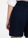 Vero Moda Tmavě modré dámské šortky s příměsí lnu Vero Moda Amelia