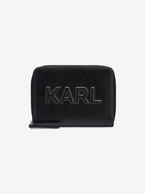 Karl Lagerfeld Černá dámská kožená peněženka KARL LAGERFELD