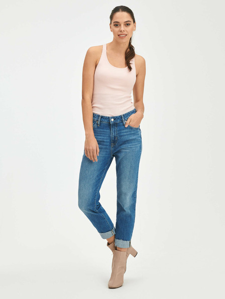 GAP Džíny slim boyfriend Mid Rise Universal Washwell GAP