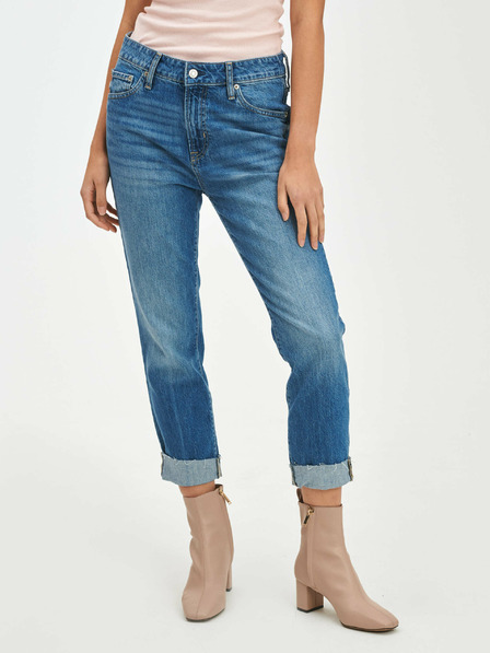 GAP Džíny slim boyfriend Mid Rise Universal Washwell GAP