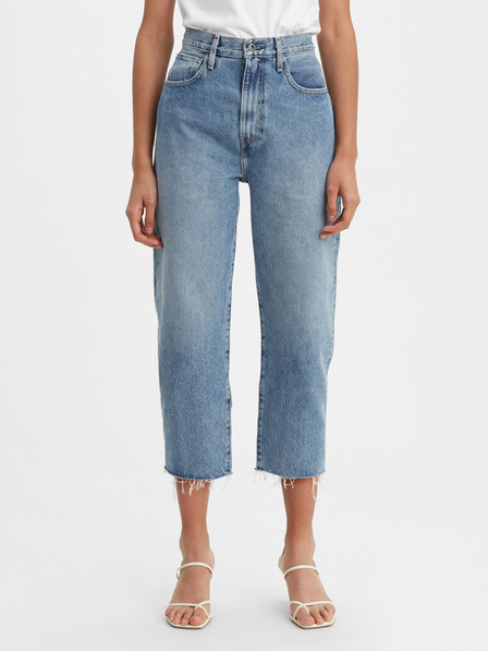 Levi's® Modré dámské zkrácené mom fit džíny Levi's®