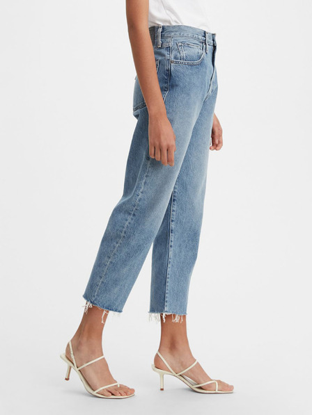 Levi's® Modré dámské zkrácené mom fit džíny Levi's®