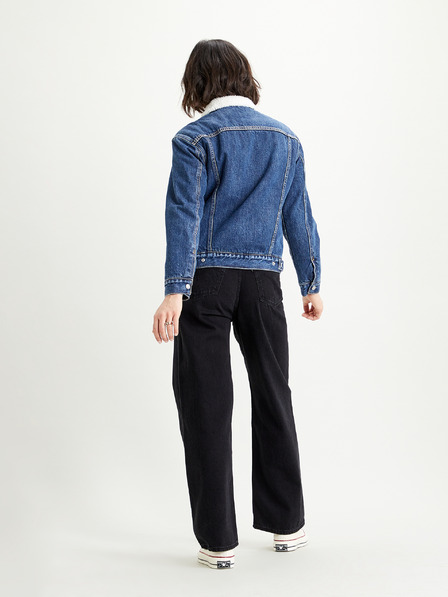Levi's® Modrá dámská džínová bunda s umělým kožíškem Levi's®
