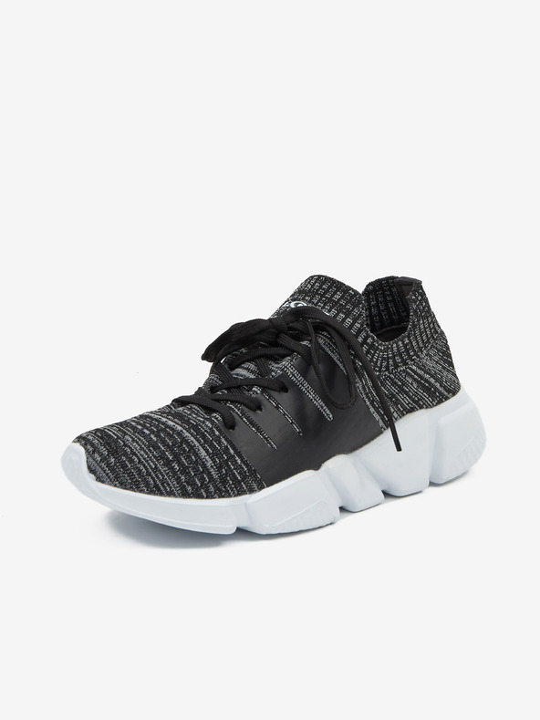 Loap Černé dámské žíhané tenisky LOAP