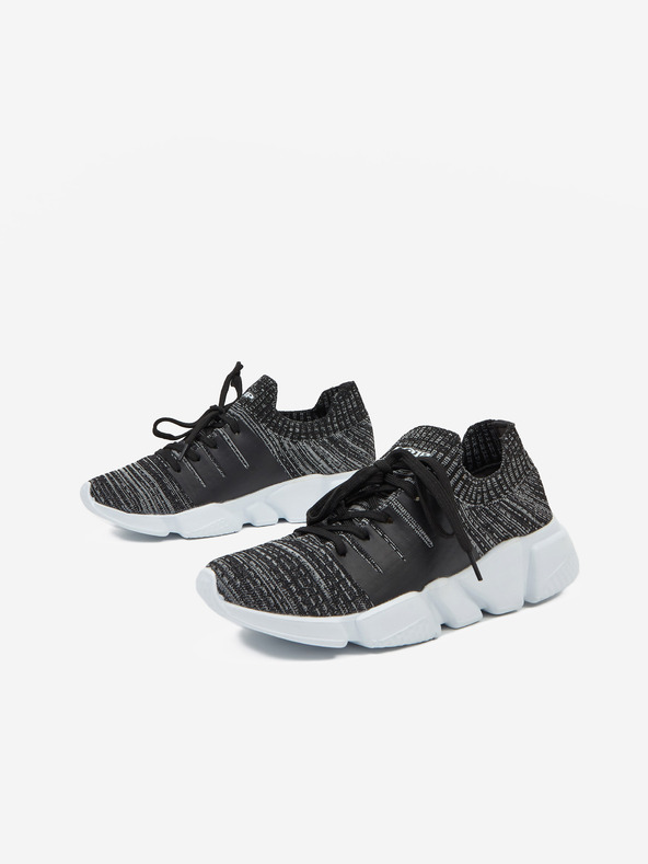 Loap Černé dámské žíhané tenisky LOAP