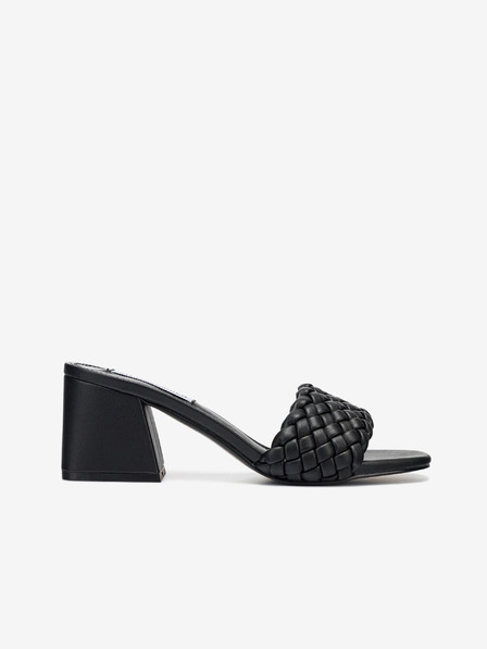 Steve Madden Černé dámské pantofle na širokém podpatku Steve Madden Aspyn