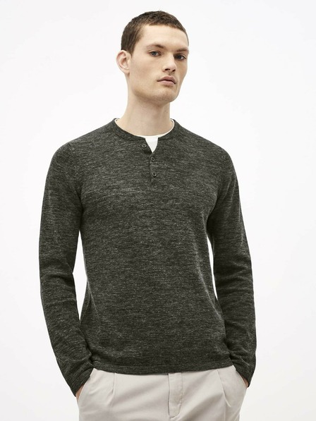 Celio Tmavě šedý žíhaný svetr Celio Techill