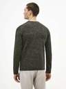 Celio Tmavě šedý žíhaný svetr Celio Techill
