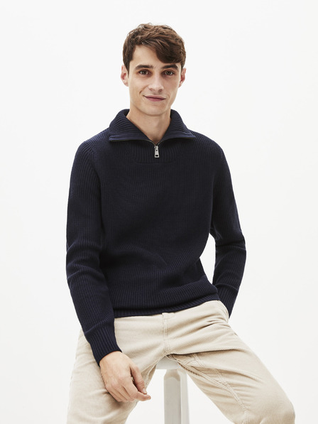 Celio Tmavě modrý svetr Celio Penolta