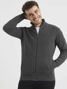 Celio Tmavě šedý basic svetr Celio Vemilano