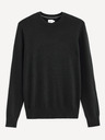 Celio Černý basic svetr Celio Sesweet