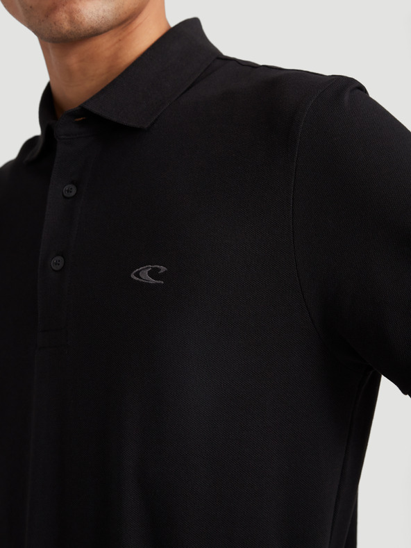 O'Neill Černé pánské polo triko O'Neill Triple Stack