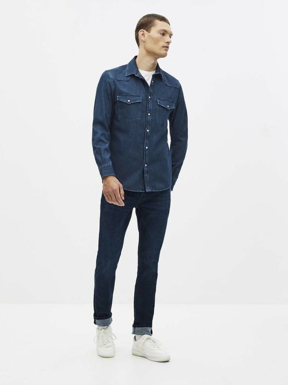 Celio Tmavě modrá košile Celio Sarevient