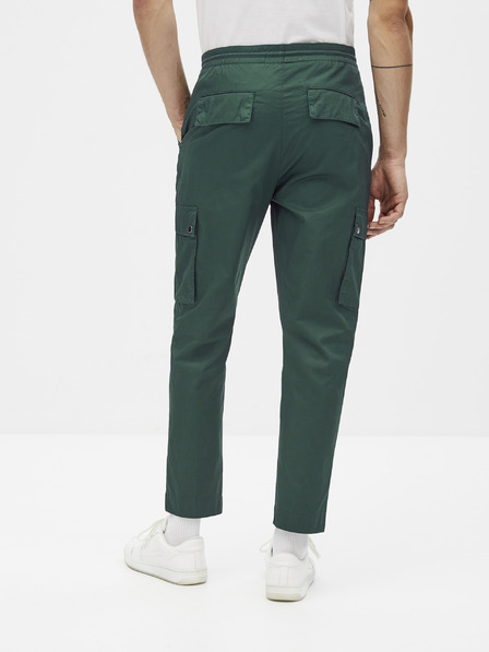 Celio Tmavě zelené kalhoty Celio Sonar