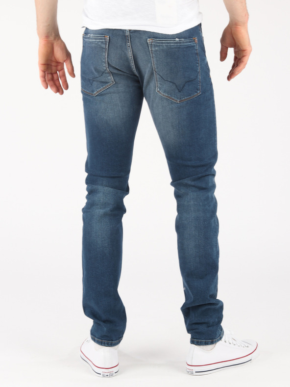 Pepe Jeans Tmavě modré pánské slim fit džíny Pepe Jeans Stanley