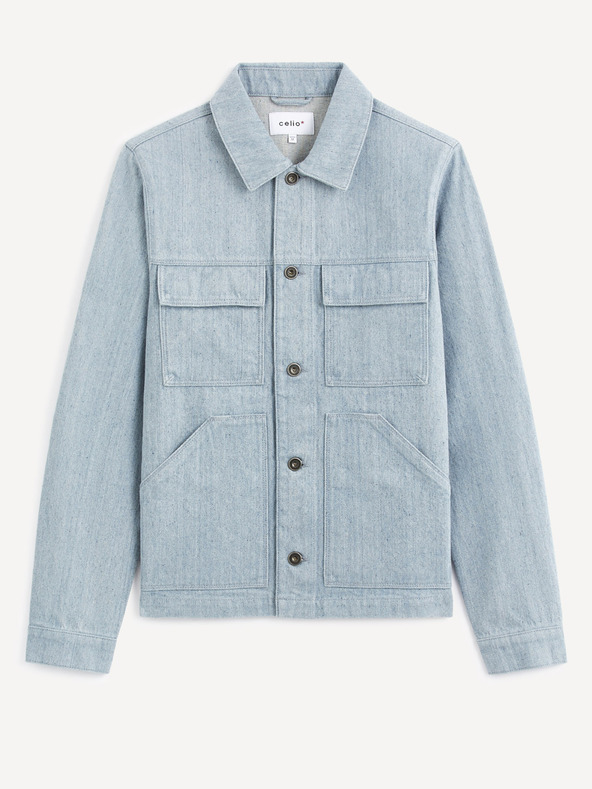 Celio Světle modrá džínová bunda Celio Tumultden