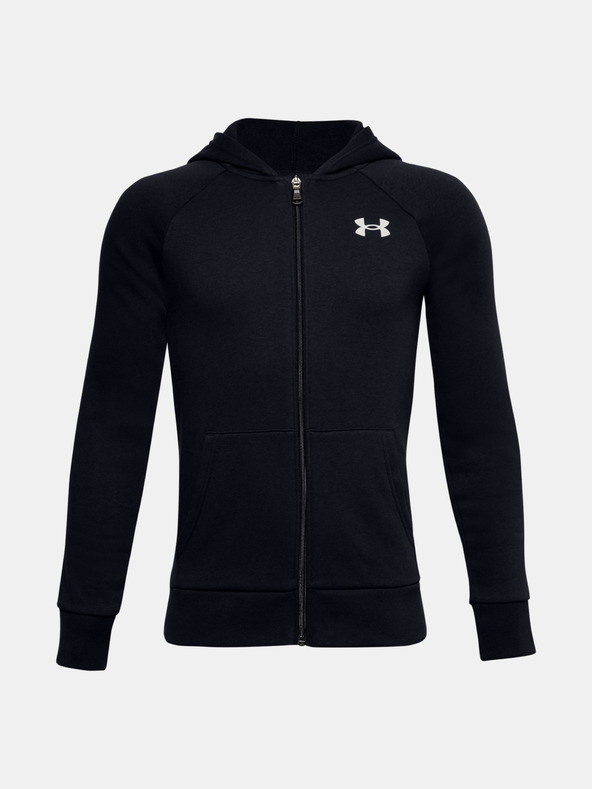 Under Armour Chlapecká mikina Under Armour RIVAL COTTON FZ HOODIE