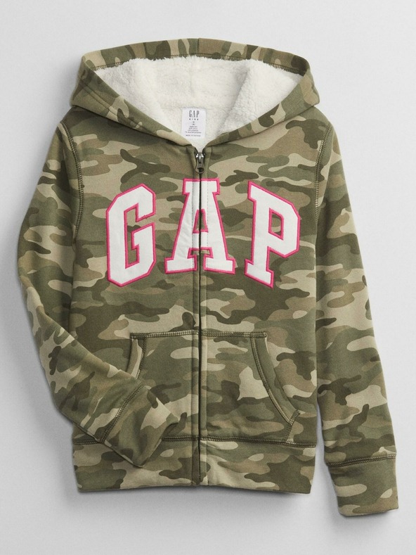 GAP Dětská mikina army GAP logo