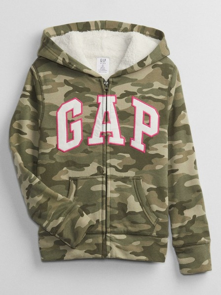 GAP Dětská mikina army GAP logo