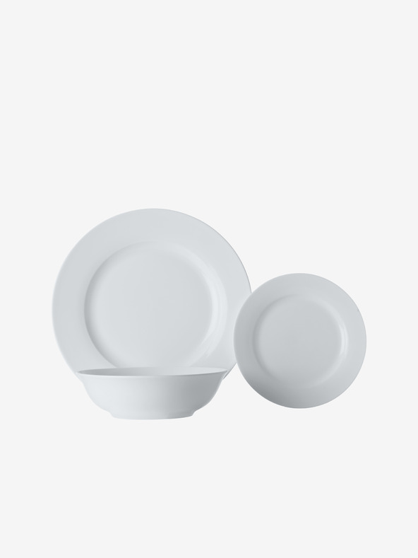 Maxwell & Williams Bílý porcelánový talíř Maxwell & Williams White Basics Rim Soup