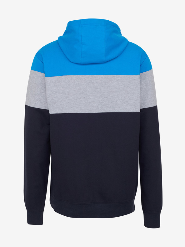 Sam 73 Modro-černá pánská mikina s kapucí SAM 73 Gerado