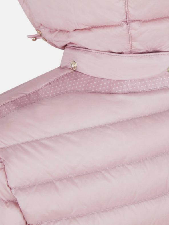 Geox Růžová dámská péřová bunda Geox Jaysen