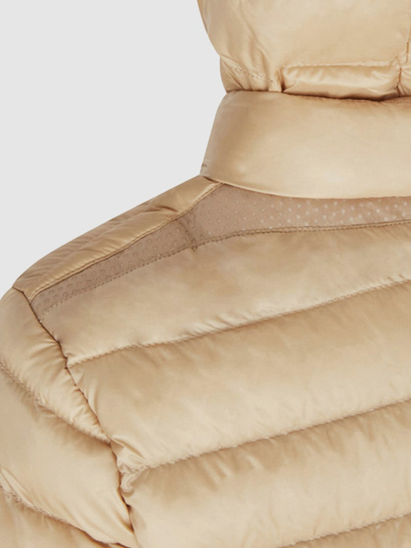 Geox Hnědá dámská péřová bunda Geox Jaysen