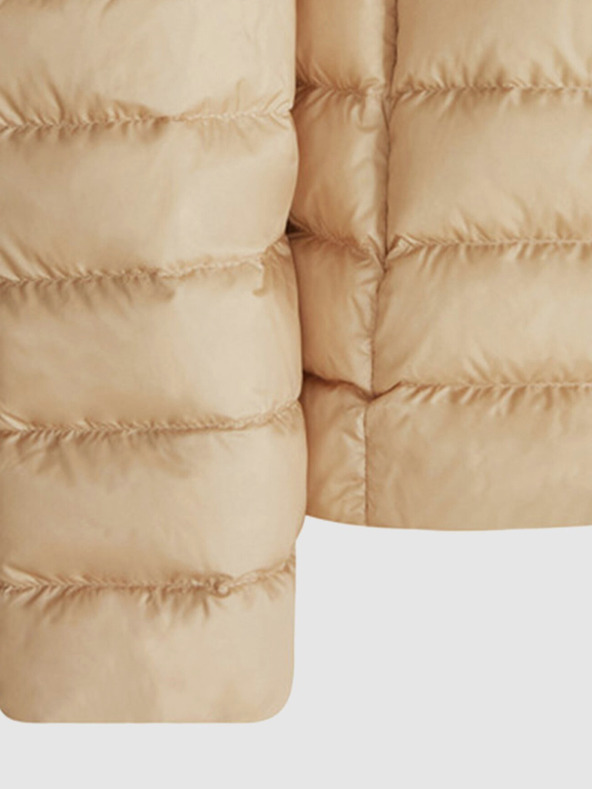 Geox Hnědá dámská péřová bunda Geox Jaysen